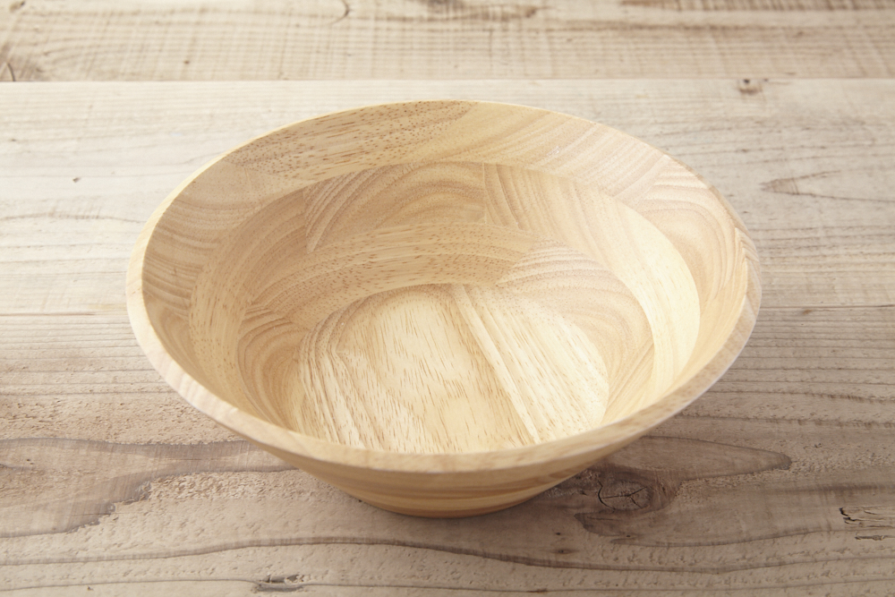 天然木サラダボウル特大 ブラウン 30cm<br><br>No.002487｜Dish works