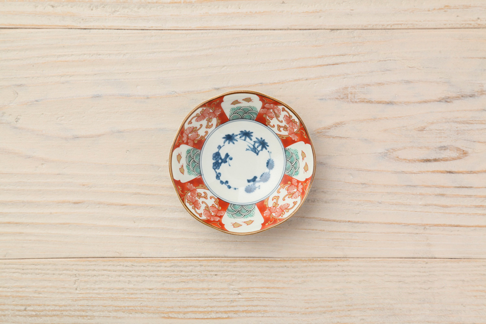 風花 小鉢（赤/錦千鳥) 11cm <br><br>No.001843｜Dish works RENTAL