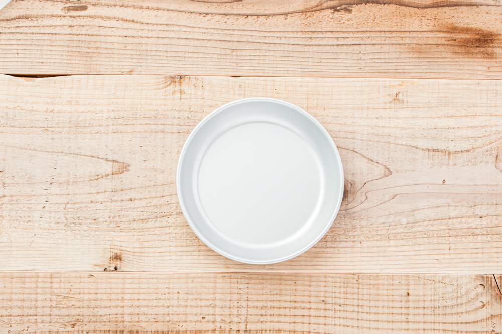 アルミ皿(アルマイト) 給食用皿 17.5cm <br><br>No.002137｜Dish