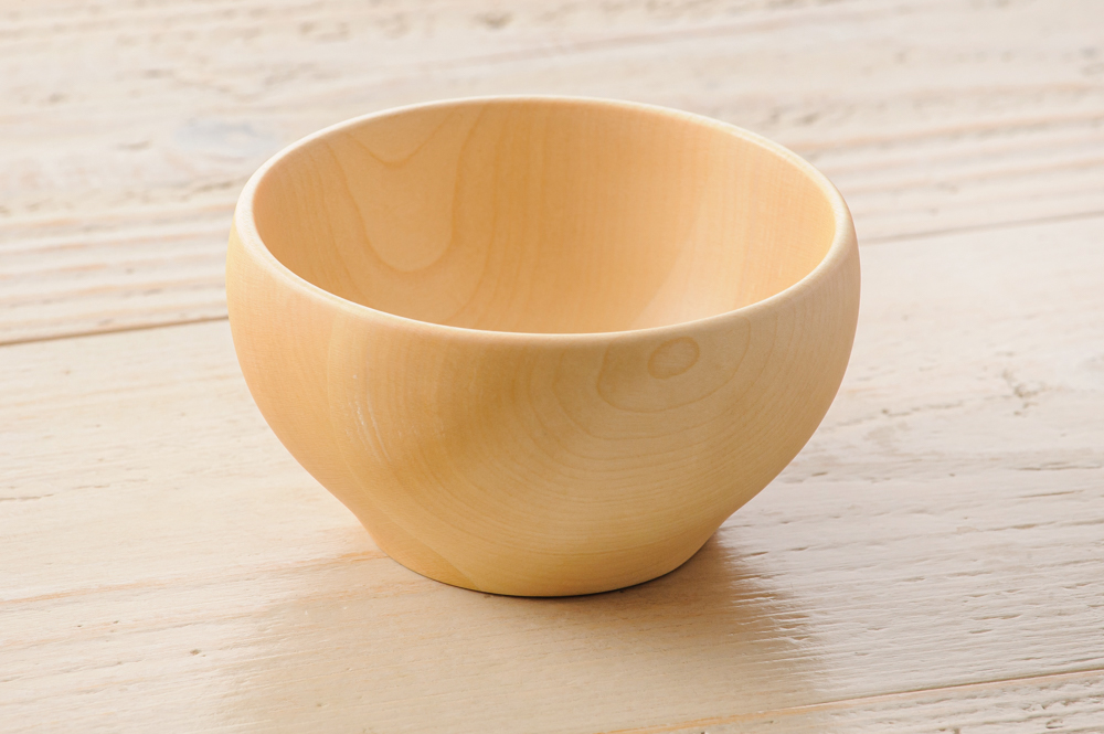 木のお椀 天然木 ピーチ 10.5cm<br><br>No.003797｜Dish works RENTAL