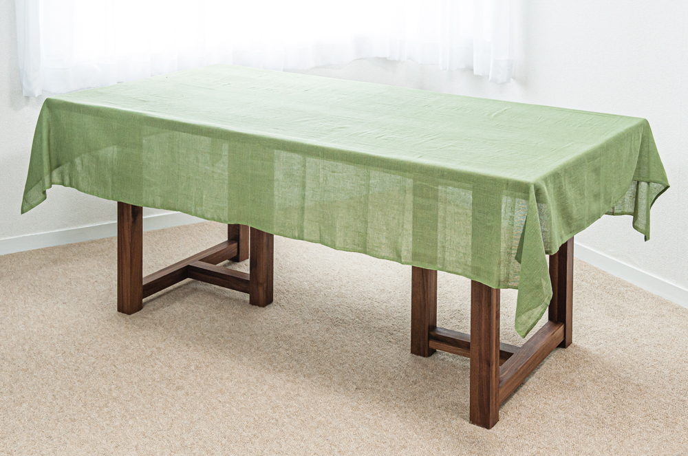 MULTI CLOTH B GREEN TEA　150cm×225cm