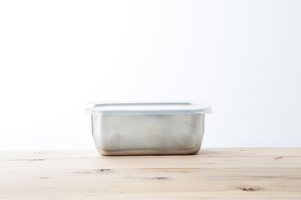 ステンレス製 保存容器（フタ付）16.5cm <br><br>No.001414