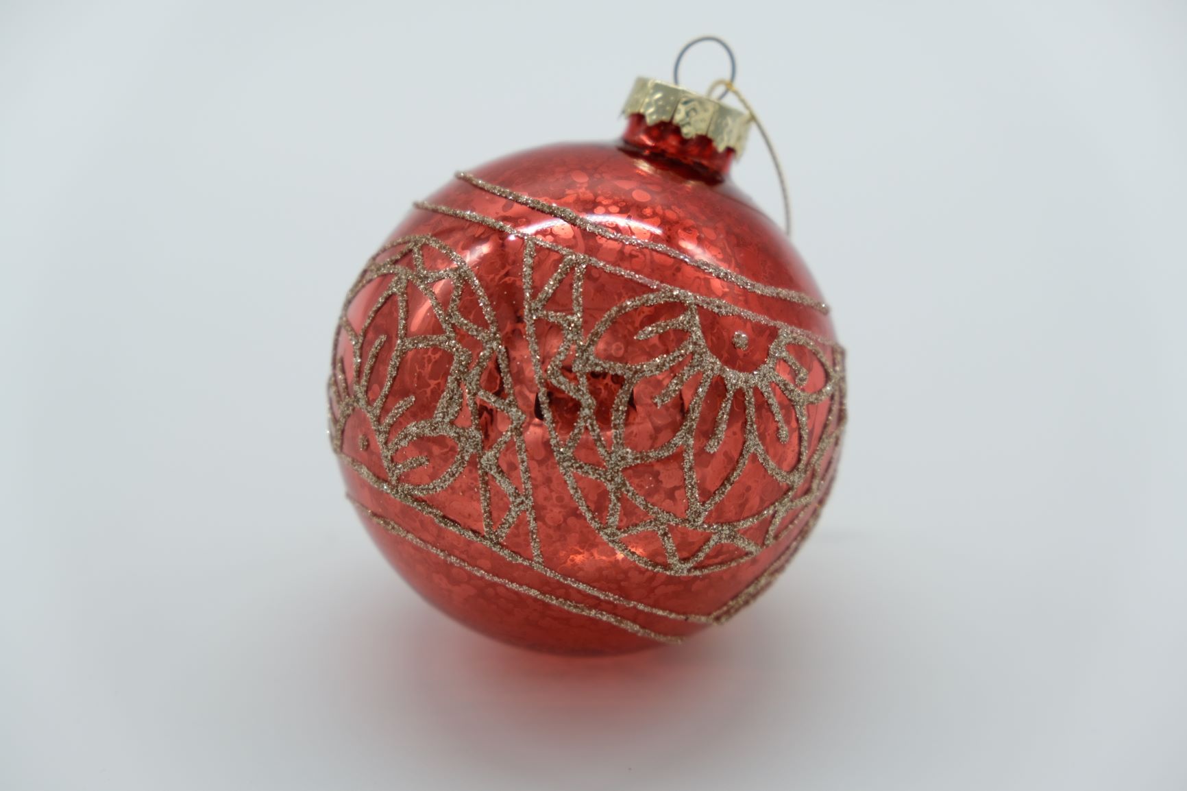 クリスマスオーナメント ガラスガラスオーナメント手描き外国製輸入雑貨